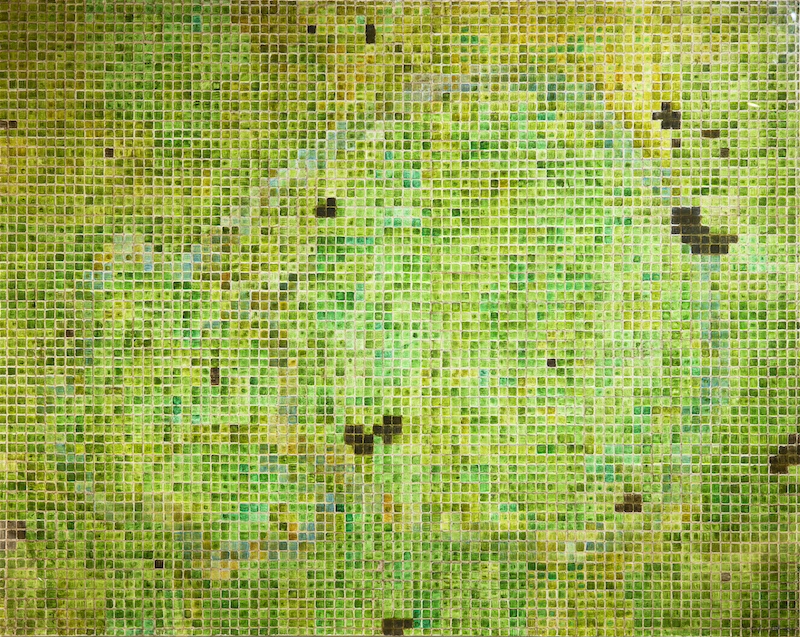 张恩利，剥落的马赛克（二），2011年，布面油画 200x250cm。受访人供图